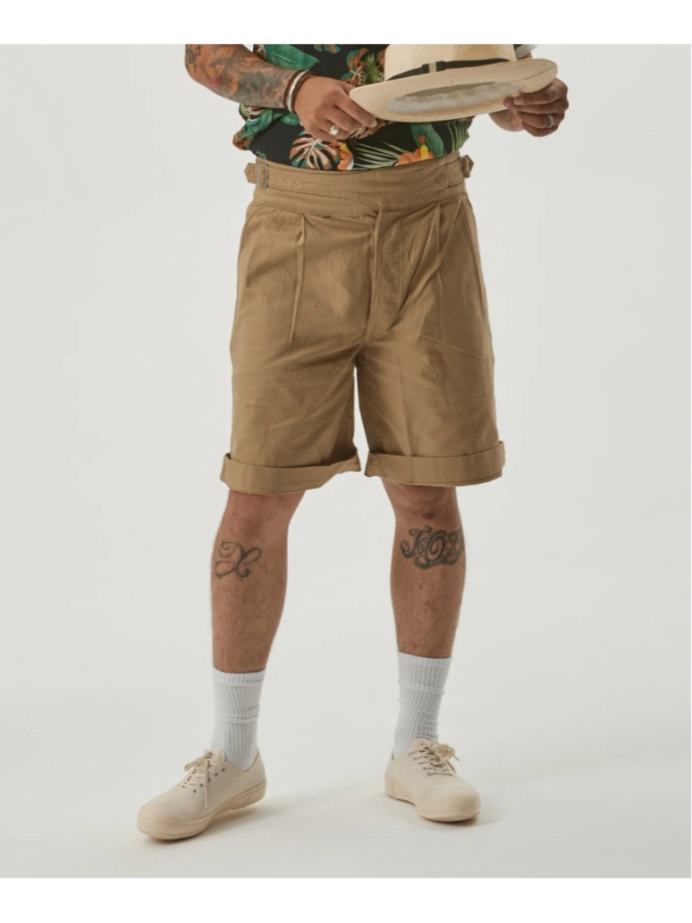 British Army Gurkha Shorts 70s Men Khaki Pants Chino Drill Military Short Pants